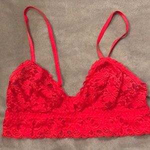 Red bralette